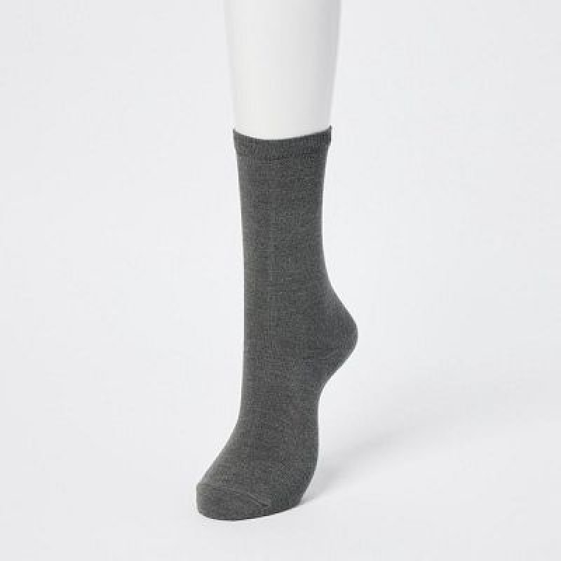 Skarpetki Damskie Uniqlo HEATTECH Szare | 1481806