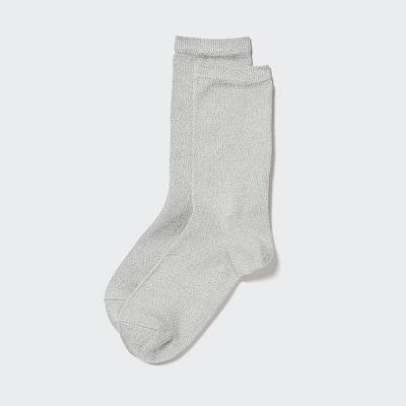 Skarpetki Damskie Uniqlo HEATTECH Szare | 1481806