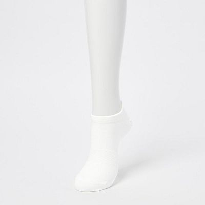Skarpetki Damskie Uniqlo Sport Short (3 Pairs) Białe | 5103200