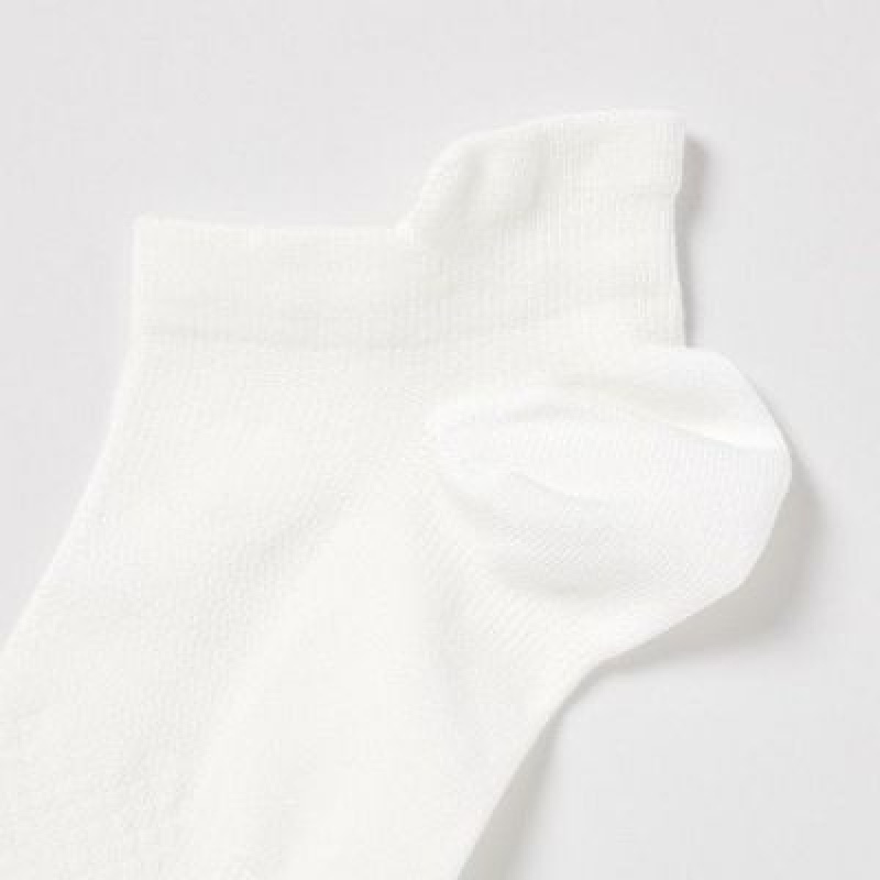 Skarpetki Damskie Uniqlo Sport Short (3 Pairs) Białe | 5103200