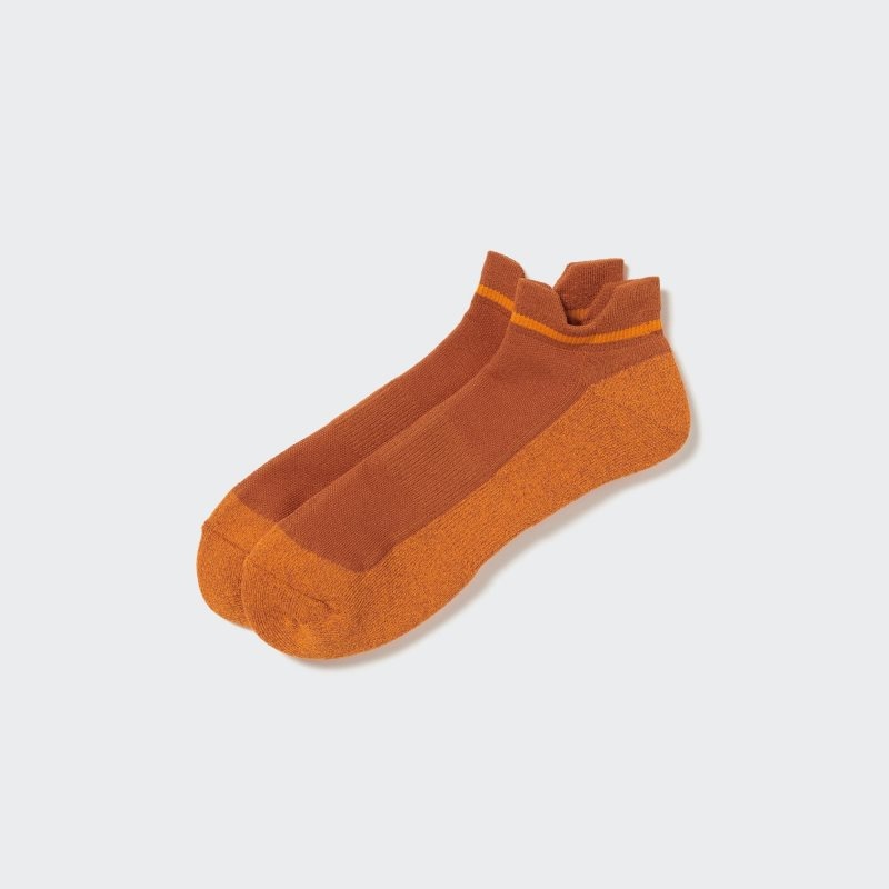 Skarpetki Męskie Uniqlo Sports Pile Short Pomarańczowe | 1352684