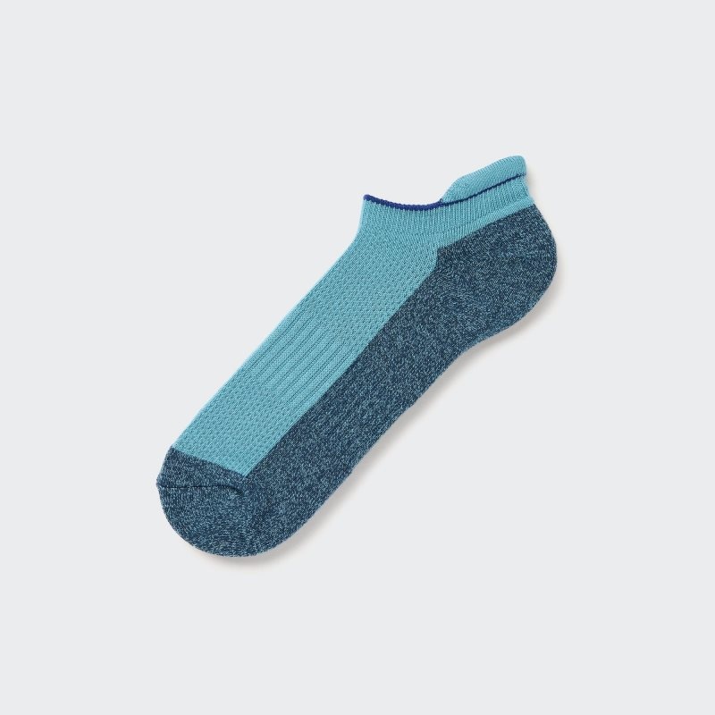 Skarpetki Męskie Uniqlo Sports Pile-lined Short Niebieskie | 2784218