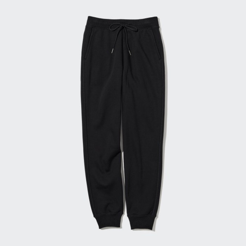 Spodnie Damskie Uniqlo Jogger Czarne | 7836527