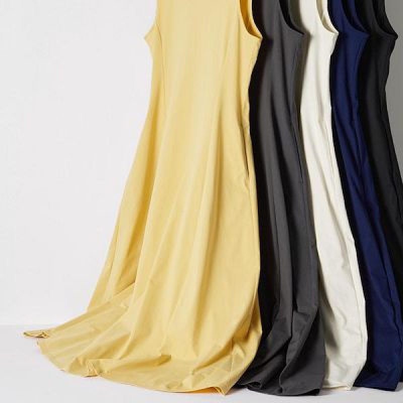 Sukienka Damskie Uniqlo Ultra Stretch AIRism Sleeveless Czarne | 2698558