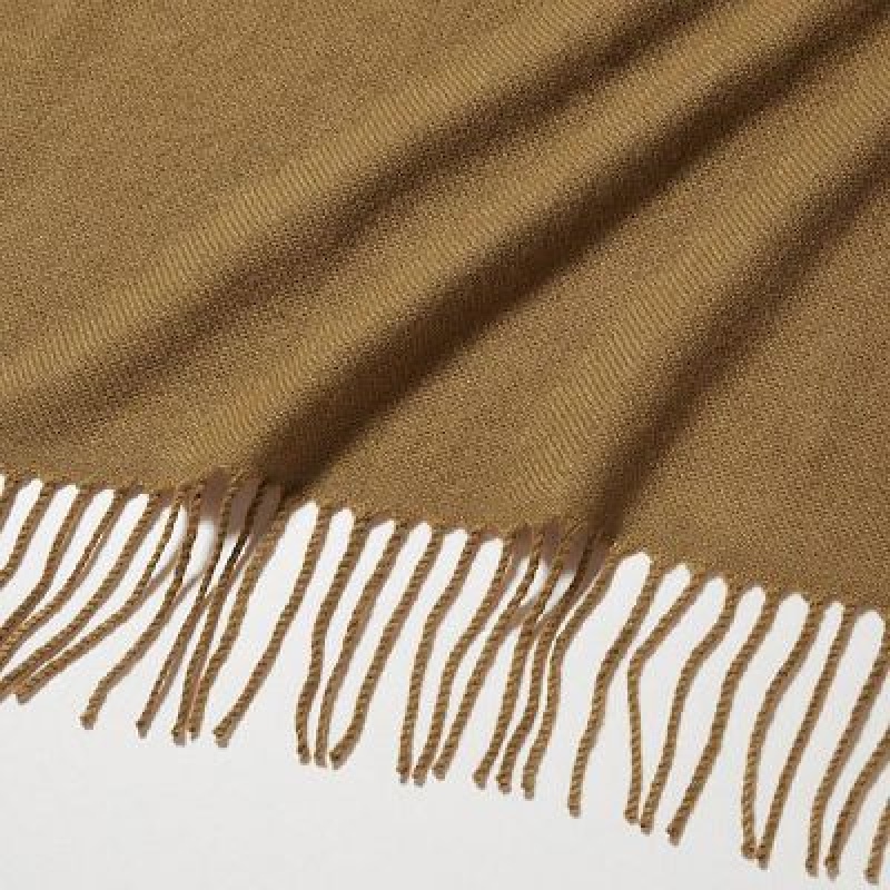 Szaliki Damskie Uniqlo HEATTECH Brązowe | 8788366
